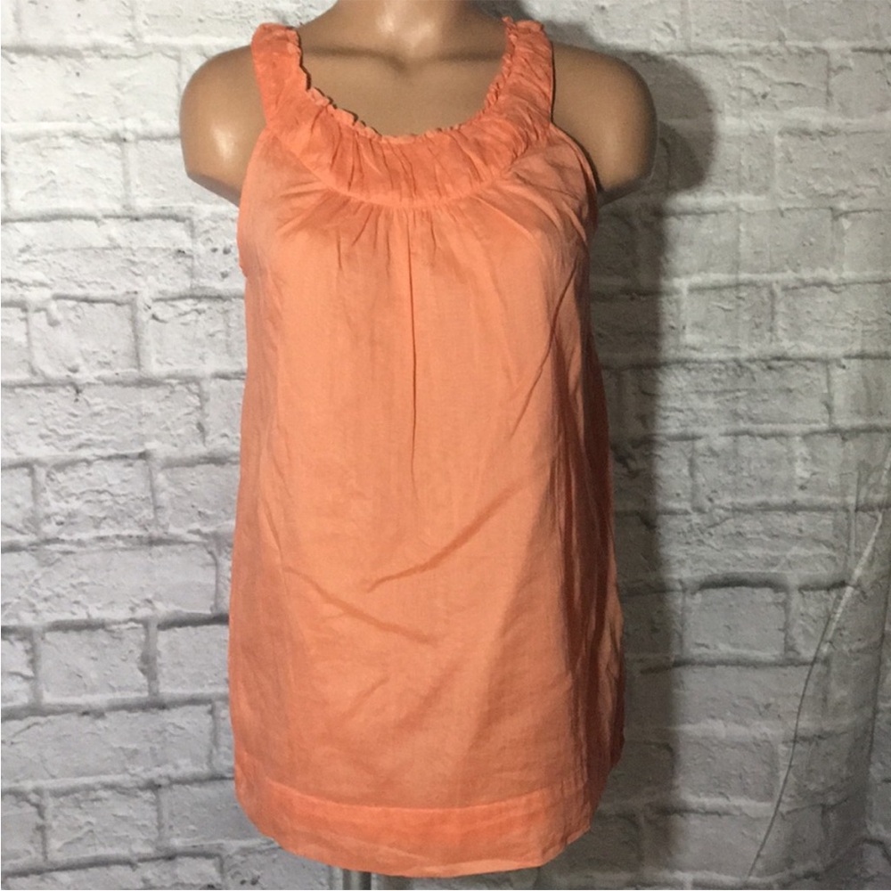 Talbots‎ Peach 100% Cotton Lined Tank casual office breezy unique quality Top S